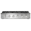 Thor Kitchen 3-Piece Pro Appliance Package - 36-Inch Propane Gas Rangetop , Electric Wall Oven & Pro-Style Wall Mount Hood in Stainless Steel