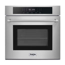 Thor Kitchen 5-Piece Pro Appliance Package - 48-Inch Propane Gas Rangetop , Electric Wall Oven, Pro Wall Mount Hood, Dishwasher & Refrigerator with Water Dispenser in Stainless Steel