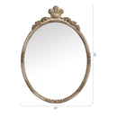 Parrot Uncle Traditioanl Oval Mirror With Wood Frame Rustic Decor Wall Mirror (BBXW-D0002)