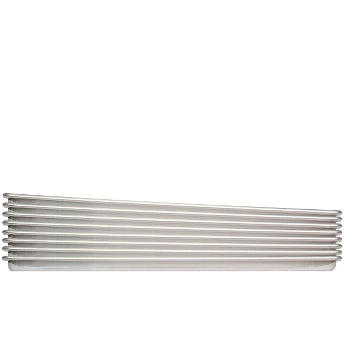 Large stainless steel freeze dryer tray with parallel wire bars