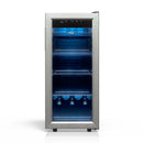 TCL 50 Can 1.8 Cu. Ft. Beverage Cooler, Digital Controls, LED Lighting, Glass Doors, Freestanding, Removable Shelves (TRV050FAS)