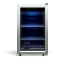 TCL 102 Can 2.4 Cu. Ft. Beverage Cooler, Digital Controls, LED Lighting, Glass Doors, Freestanding, Removable Shelves (TRV102FAS)