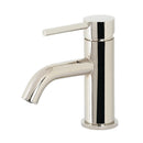Kingston Brass Concord One-Handle Single-Hole Bathroom Faucet with Push Pop-Up Drain, Polished Nickel (LS822DLPN)