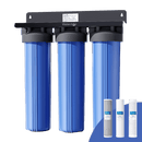 Waterdrop 3-Stage Whole House Water Filter System,with Carbon Filter & Sediment Filter,7-Stage Filtration Highly Reduce Lead,Chlorine,Odor and Taste,5 Micron (WD-WHF3T-PG)