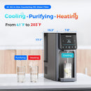 Waterdrop Countertop Reverse Osmosis System, NSF/ANSI 58 & 372 Certified, 7 Stage Filtration, Hot Cold Water Dispenser, RO System with 6 Temperature & 5 Volume Options, BPA Free (WD-A1)