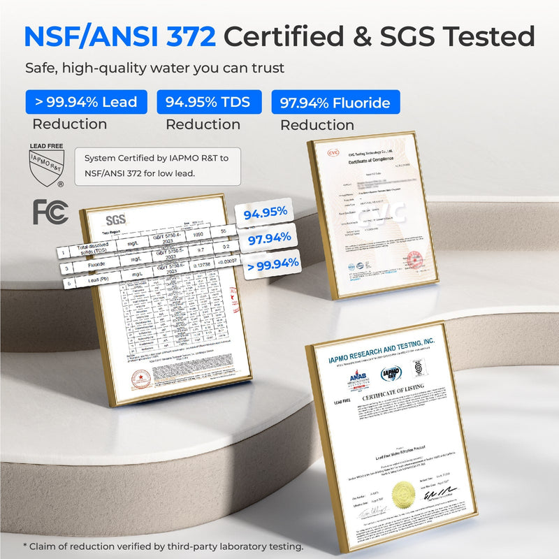 Waterdrop Countertop CoreRO System, 5-stage RO Filtration with Portable Pure Water Tank, White (WD-C1S-N)