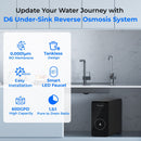 Waterdrop Filter, Replacement for WD-D6-B Tankless Reverse Osmosis System, 1-Year Lifetime, Reduce PFAS (WD-D6RF)
