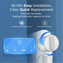 Waterdrop Reverse Osmosis System, 600 GPD Tankless RO Water Filter System, Under Sink RO System, 7 Stage Filtration, 2:1 Pure to Drain, Reduce TDS, FCC Listed, USA Tech (WD-G2P600-W)