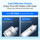 Waterdrop Reverse Osmosis System, 600 GPD Tankless RO Water Filter System, Under Sink RO System, 7 Stage Filtration, 2:1 Pure to Drain, Reduce TDS, FCC Listed, USA Tech (WD-G2P600-W)