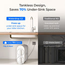 Waterdrop Reverse Osmosis System with WD-G2CF Filter, 7 Stage Tankless RO Water Filter System, Under Sink Water Filtration System (WD-G2-W)