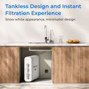 Waterdrop Reverse Osmosis System, 8 Stage Tankless Reverse Osmosis Water Filter, NSF/ANSI 42 & 53 & 58 & 372 Certified, Under Sink RO System, 2:1 Pure to Drain, Smart LED Faucet (WD-G3P600)