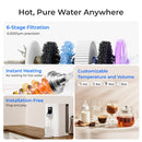Waterdrop Countertop Reverse Osmosis Water Filter System, Instant Hot Water Dispensers, Portable No Installation, 4 Temperature Options, Reduce TDS, 5-Stage with UV (WD-K19-H)