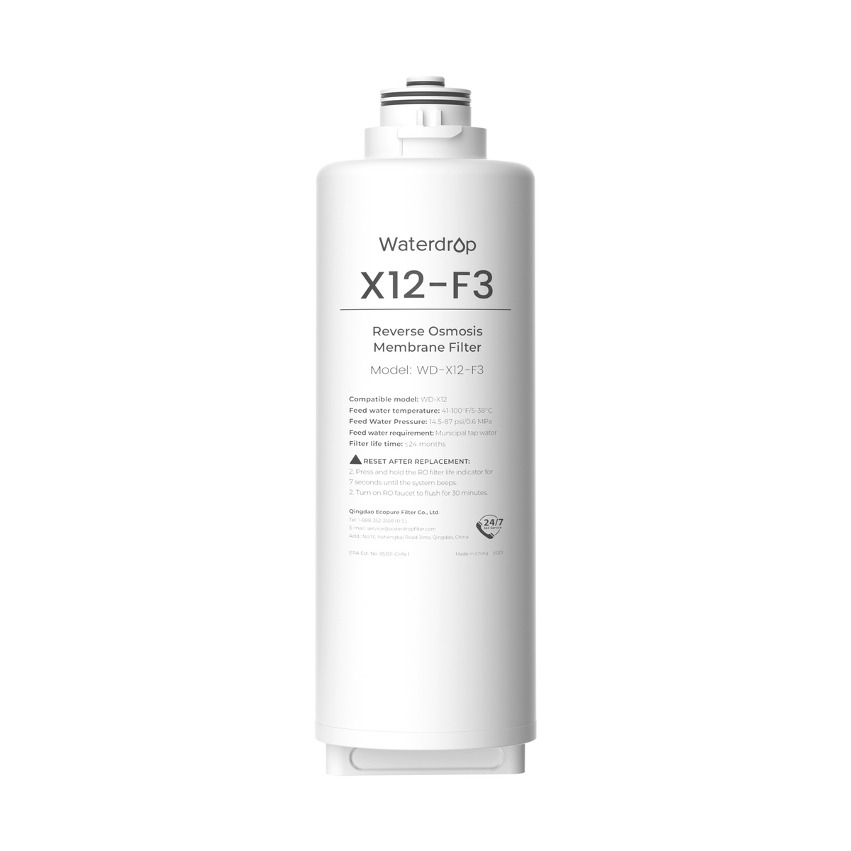 0915F水 Waterdrop Filter Replacement for WD-X12-Basic & WD-X12-Alkaline & WD-X