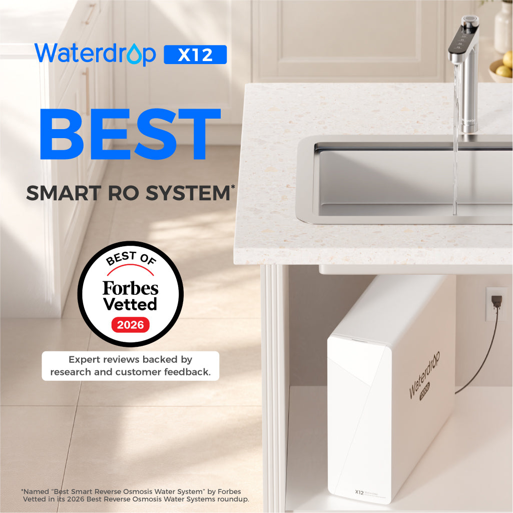 Waterdrop Tankless Reverse Osmosis Water Filter, NSF/ANSI 58 & 372 Certified, 1200 GPD Reverse Osmosis System, 11-Stage Filtration Undersink RO, 3:1 Pure to Drain, Alkaline Mineral (WD-X12-YZ)