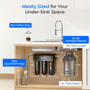 Waterdrop Layer Under Sink Water Filter System, Under Sink Water Filtration System, Reduces PFAS, PFOA/PFOS, Fluoride, Chlorine, Bad Taste & Odor, NSF/ANSI 42 Certified Element, USA Tech (WD-TSA-10)