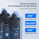 Waterdrop Layer Under Sink Water Filter System, Under Sink Water Filtration System, Reduces PFAS, PFOA/PFOS, Fluoride, Chlorine, Bad Taste & Odor, NSF/ANSI 42 Certified Element, USA Tech (WD-TSA-10)