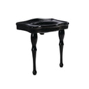 Kingston Brass Imperial 32" Ceramic Console Sink with Ceramic Legs (8-Inch, 3-Hole), Black (VPB5328K)