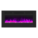 Parrot Uncle Insert or Wall-Mount Electric Fireplace with Remote Control and Touch Screen in 13 Flame Colors and Base Lights