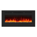 Parrot Uncle Insert or Wall-Mount Electric Fireplace with Remote Control and Touch Screen in 13 Flame Colors and Base Lights