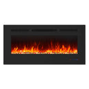 Parrot Uncle Insert or Wall-Mount Electric Fireplace with Remote Control and Touch Screen in 13 Flame Colors and Base Lights