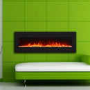 Parrot Uncle Insert or Wall-Mount Electric Fireplace with Remote Control and Touch Screen in 13 Flame Colors and Base Lights