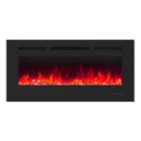 Parrot Uncle Insert or Wall-Mount Electric Fireplace with Remote Control and Touch Screen in 13 Flame Colors and Base Lights