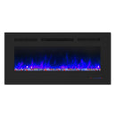 Parrot Uncle Insert or Wall-Mount Electric Fireplace with Remote Control and Touch Screen in 13 Flame Colors and Base Lights
