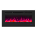 Parrot Uncle Insert or Wall-Mount Electric Fireplace with Remote Control and Touch Screen in 13 Flame Colors and Base Lights