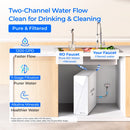 Waterdrop 1200 GPD Reverse Osmosis Water Filter, Alkaline Mineral pH+, NSF/ANSI 58&372 Certified, Tankless Reverse Osmosis System, 11-Stage, Smart Faucet, BPA Free (WD-X12-PRO)