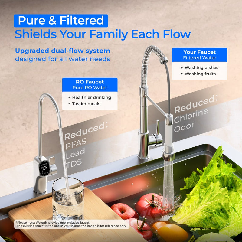 Waterdrop X Series Dual Flow Reverse Osmosis System (WD-X8-PRO)