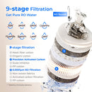 Waterdrop Reverse Osmosis Water Filter System with WD-XT Mini Tank, NSF/ANSI 42&58&372 Certified, 800 GPD Tankless Reverse Osmosis System (WD-X8-PRO)
