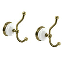 Kingston Brass Victorian 2-Piece Robe Hook, Antique Brass (BAK1117AB)