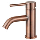 Kingston Brass Concord One-Handle Single-Hole Bathroom Faucet with Push Pop-Up Drain, Antique Copper (LS8224DL)