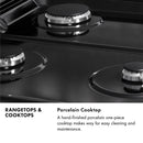 ZLINE Autograph Edition 30-Inch Porcelain Rangetop with 4 Gas Burners in Stainless Steel and Champagne Bronze Accents (RTZ-30-CB)