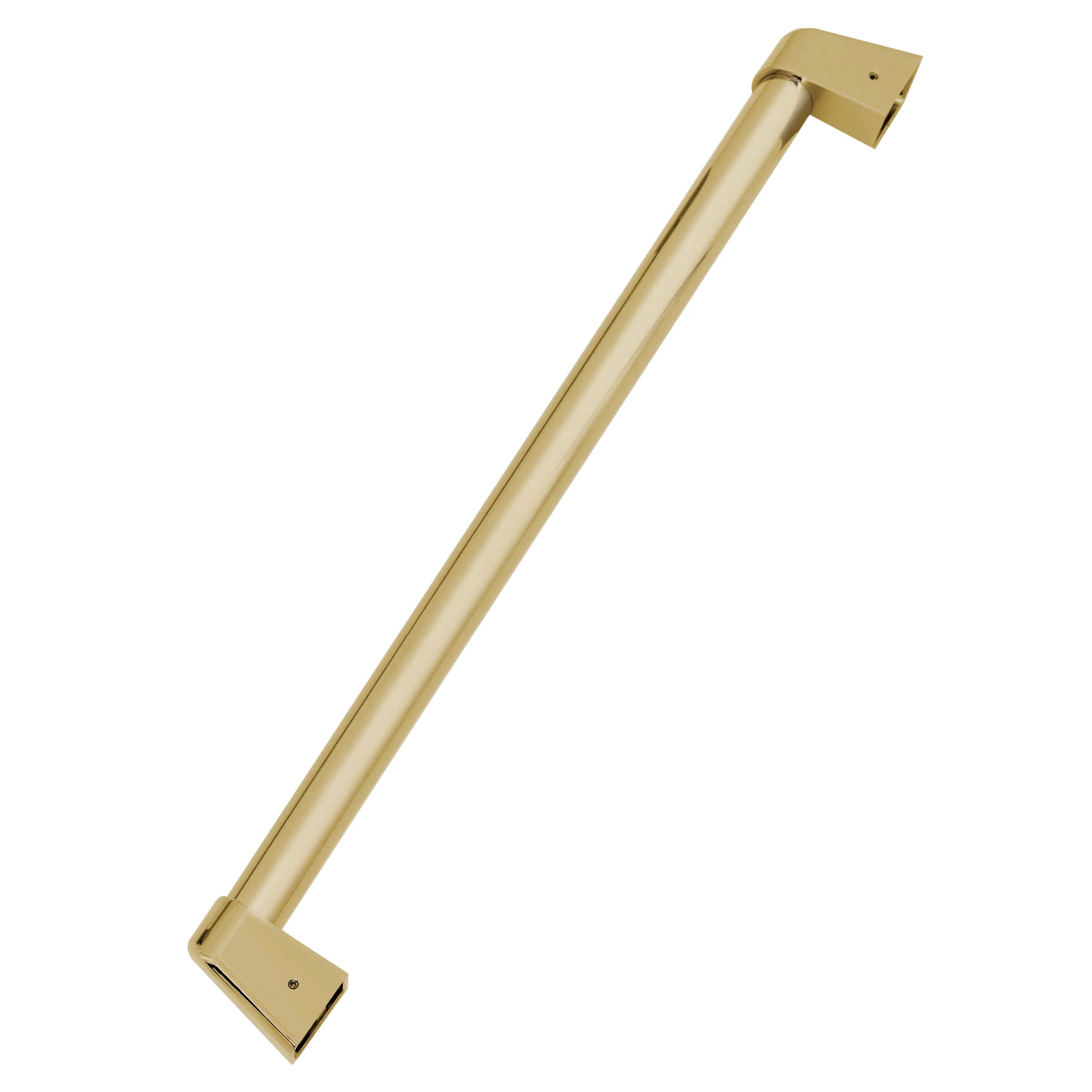 Bronze 24-inch refrigerator drawer handle with rectangular end supports