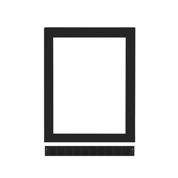 ZLINE 24-Inch Touchstone Undercounter Refrigeration Door in Black Matte (RPO-BLM-24)