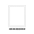 ZLINE 24-Inch Touchstone Undercounter Refrigeration Door in White Matte (RPO-WM-24)