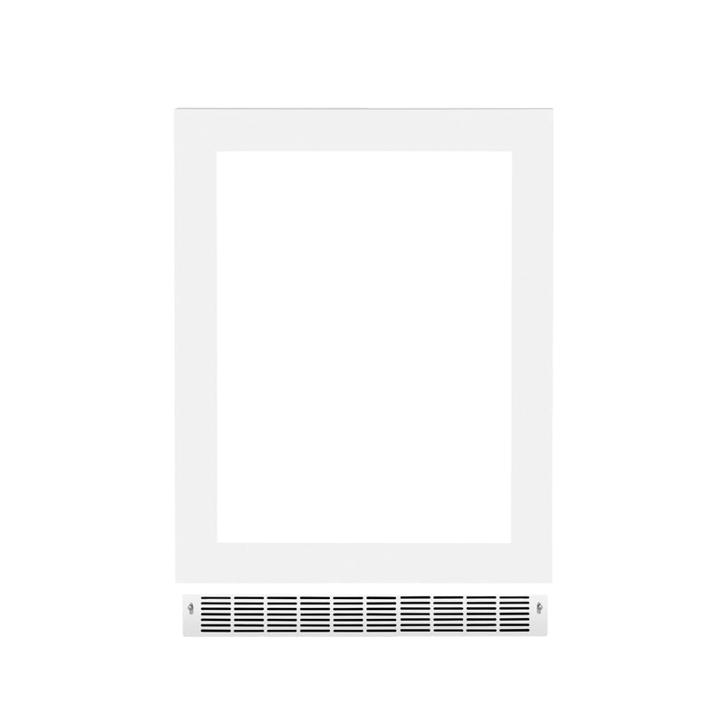 ZLINE 24-Inch Touchstone Undercounter Refrigeration Door in White Matte (RPO-WM-24)
