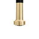 ZLINE Autograph Edition Apollo Pull Down Spring Single Handle Kitchen Faucet in Matte Black & Champagne Bronze (APL-KF-ZMBCB)