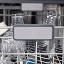 ZLINE Autograph Edition 24-Inch Monument Series 3rd Rack Top Touch Control Tall Tub Dishwasher in Black Matte with Champagne Bronze Handle (DWMTZ-BLM-24-CB)