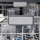 ZLINE Autograph 24-Inch Monument Dishwasher in Black Stainless Steel with Champagne Bronze Helix Handle, 45dBa (DWMTZ-BS-24-KCB)