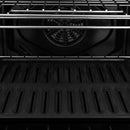 ZLINE Autograph 30-Inch True Convection Single Wall Oven in Black Stainless Steel with Gold Helix Handle (WASBZ-30-KG)
