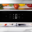 ZLINE 36-Inch Autograph Edition 19.6 cu. ft. Built-in 2-Door Bottom Freezer Refrigerator with Internal Water and Ice Dispenser in Fingerprint Resistant Stainless Steel with Gold Accents (RBIVZ-SN-36-G)
