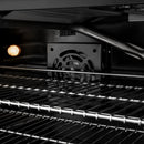 ZLINE Autograph Edition 48-Inch Gas Range with 8 Gas Burner Cooktop, and 6.7 Cu. Ft. Convection Oven in Black Stainless Steel with Champagne Bronze Accent (CGRBZ-48-CB)