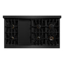 ZLINE 4-Piece Appliance Package - 48-Inch Gas Range, Hood, Refrigerator, and Dishwasher in Black Stainless Steel with Gold Accents