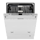 ZLINE 24-Inch Monument Series 3rd Rack Top Touch Control Dishwasher in Custom Panel Ready with Stainless Steel Tub, 45dBa (DWMT-24)