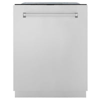 ZLINE 24-Inch Monument Series 3rd Rack Top Touch Control Dishwasher in Stainless Steel with Stainless Steel Tub, 45dBa (DWMT-304-24)
