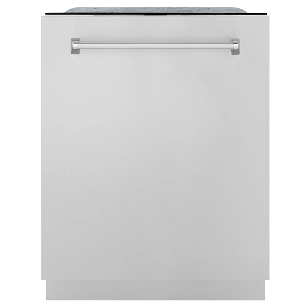 ZLINE 24-Inch Monument Series 3rd Rack Top Touch Control Dishwasher in Stainless Steel with Stainless Steel Tub, 45dBa (DWMT-304-24)