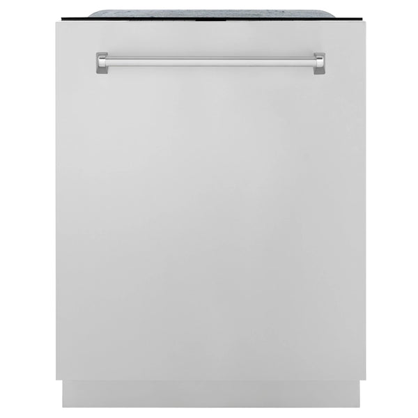 ZLINE 24-Inch Monument Series 3rd Rack Top Touch Control Dishwasher in Stainless Steel with Stainless Steel Tub, 45dBa (DWMT-304-24)