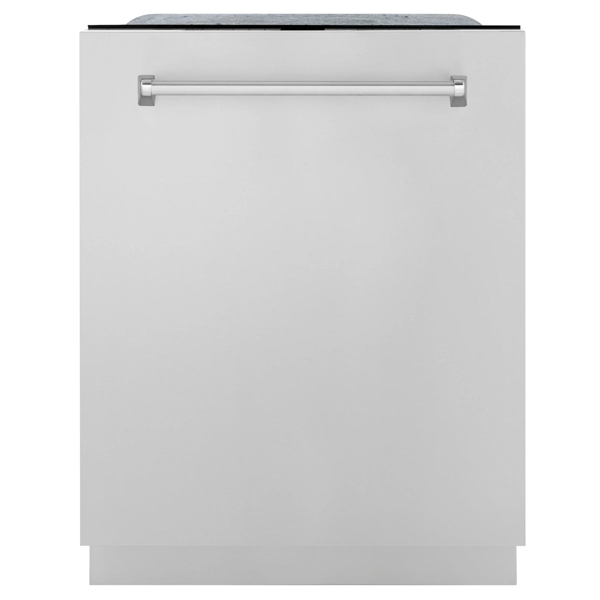 Built-in dishwasher front door with top handle, white finish